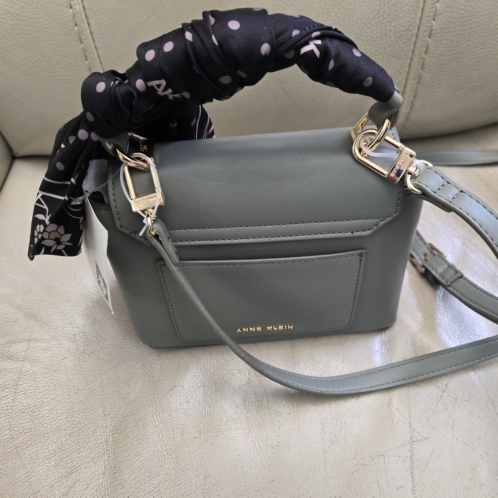 Anne Klein Purse Olive Green Andie Top Handle Crossbody 6" X 7.5" X 3 1/2" - Picture 5 of 16